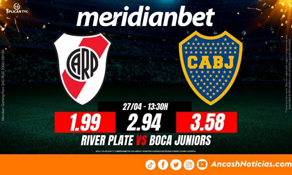 River Plate vs Boca Juniors: ¡Juega y gana más con el Superclásico de la Liga Argentina en Meridianbet!
